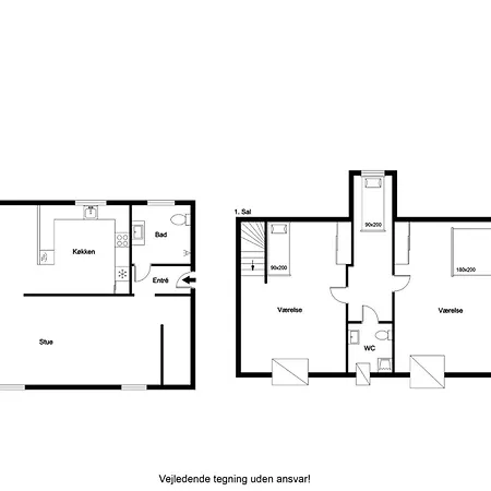 度假居 Charming Townhouse From 1877, Located In The Middle Of Only 100 Meters From The Harbor Logstor